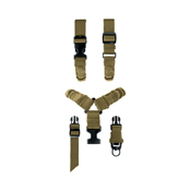 Single Point Steel Clip Bungee Sling w/ Polymer Buckle