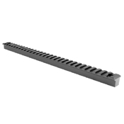 Blank Picatinny Black Anodized Uncut Rail