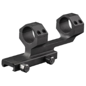 Discover the black anodized 6061 aluminum 1" scope mount featuring twin recoil lugs and a wide contact area. It's designed to be the perfect link between your optic and rifle for optimal performance.