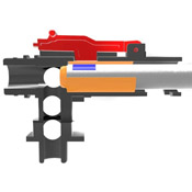 Enhance your Krytac build with our R-HOP arm: drop-in solution, even pressure, no stock ARM modifications. Save on aftermarket hop-up chambers. Tough fiber polymer.