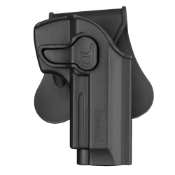Amomax holster designed for Beretta 92 series, ensuring a secure fit for daily use, shooting training, and airsoft events. Right-hand option for versatile carrying on belts, legs, and MOLLE systems. (Note: Not compatible with M92 with tactical rail.)
