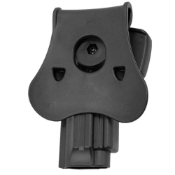 Amomax holster designed for Beretta 92 series, ensuring a secure fit for daily use, shooting training, and airsoft events. Right-hand option for versatile carrying on belts, legs, and MOLLE systems. (Note: Not compatible with M92 with tactical rail.)