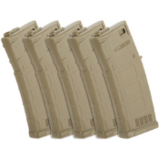 Upgrade your airsoft arsenal with ARES Mid-Cap Magazines. Pack of 5, 100/130rd capacity. High-strength polymer, ruggedized design, and reliable feeding. Opt for realism at ReplicaAirguns.ca.