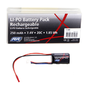 ASG 7.4V 250mAh 20C LiPO AEG Battery