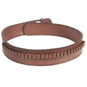 Western Justice Leather .38 Cal. Loops Gun Belt - 2.5 Inch Wide