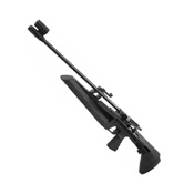 View images of the Drozd IZH MP-61 Pellet Rifle. Spring piston, 490 FPS, adjustable stock, and tactical design. Made with metal and plastic construction. Available at ReplicaAirguns.ca.
