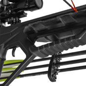 Experience exceptional power with the Bear X Intense crossbow, delivering speeds up to 400 feet per second. Get 3 Bear X TrueX arrows, an illuminated scope, 4-arrow quiver, cocking rope, and rail lube. Order now from ReplicaAirguns.ca!