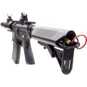 View detailed images of the Barra Black Ops SR4 CQ Airsoft Rifle. Compact, 370 FPS, and AEG for a powerful, realistic experience. Available at ReplicaAirguns.ca.