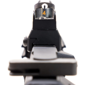 View detailed images of the Barra Black Ops SR4 CQ Airsoft Rifle. Compact, 370 FPS, and AEG for a powerful, realistic experience. Available at ReplicaAirguns.ca.