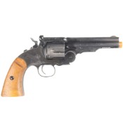 View the Schofield No. 3 CO2 Airsoft Revolver by Barra on ReplicaAirguns.ca. Authentic design, 460 FPS, 6-shot cylinder, and realistic cartridges for realistic airsoft fun.