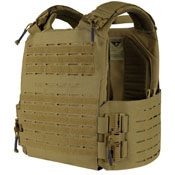 The Condor VANQUISH RS Plate Carrier is a durable, versatile platform with rapid open connectors for emergency removal. Features laser-cut loop MOLLE panel, plate pockets, documentation compartment, adjustable straps, accepts various plate sizes.