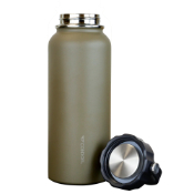 Condor 32 Oz Vacuum Sealed Thermal Bottle - Double-wall insulated, stainless steel. Hot 12 hrs, cold 24 hrs. BPA-free. 32 oz.