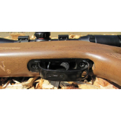 The Benjamin Classic air rifle by Crosman, boasting 495 FPS single-shot power, features a thumbhole hardwood stock, adjustable trigger, and includes a 3-9x40 CenterPoint Illuminated mil-dot reticle scope with adjustable objective.