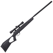 The Crosman Break Barrel Pellet Rifle, powered by Nitro Piston technology, offering more accuracy, speed, and power. Durable all-weather synthetic stock, integrated muzzle brake for reduced noise, 4x32mm CenterPoint scope for downrange accuracy.