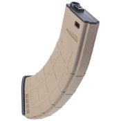 Upgrade your AR platform with the unique EMG M4-AK300 Curved Airsoft AEG Magazine. Featuring aggressive styling, high-strength polymer construction, and a 300rd capacity. Buy now on ReplicaAirguns.ca.