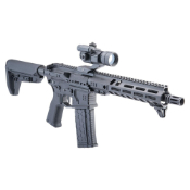 Upgrade your AR AEG with the EMG Hexmag Airsoft Magazine. High-strength nylon construction, improved follower, and unique hexagon pattern for enhanced grip. Licensed Hexmag with 230rds capacity. Buy now on ReplicaAirguns.ca.