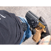 Experience the innovation of EMG Kydex Holster for Hi-Capa 5.1. High-quality molded kydex construction with a secure, fast draw. Quick detach mounting for easy swapping between platforms. Buy now on ReplicaAirguns.ca.