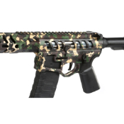 Buy APS F-1 UDR-15 3G Skeletonized Airsoft Rifle - Demolition Ranch Edition. Enhanced gearbox, ambidextrous controls, and unique camo at ReplicaAirguns.ca.