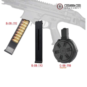Discover the G&G PCC45 Series AEG Drum Magazine at ReplicaAirguns.ca. Designed for G&G PCC45 AEGs, this 520-round polymer drum magazine ensures extended shooting without reloading.