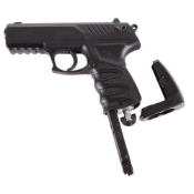 Explore the Gamo P-27 CO2 Air Pistol – a versatile, semiautomatic handgun for plinking. Reversible 16rd magazine, rifled barrel. Buy now at ReplicaAirguns.ca.