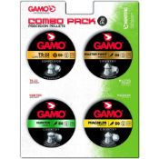 Explore the Gamo .22 Caliber Pellets Combo Pack featuring Hunter, Magnum, Master Point, and TS-22 pellets. Enhance your shooting experience with these high-impact, precision pellets.