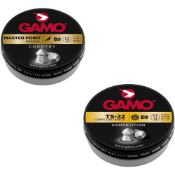 Explore the Gamo .22 Caliber Pellets Combo Pack featuring Hunter, Magnum, Master Point, and TS-22 pellets. Enhance your shooting experience with these high-impact, precision pellets.