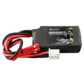 Gens Ace 7.4V 250mAh 2S 35C Airsoft Battery - JST Plug
