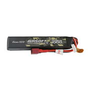 Gens Ace 11.1V 1000mAh 3S 25C Airsoft Battery - Deans Plug