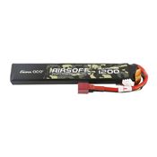 Gens Ace 7.4V 1200mAh 2S 25C Airsoft Battery - Deans Plug