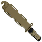 Tan Plastic Bayonet for M16 with Sheath