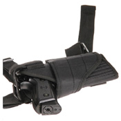 Explore the Tornado Leg Holster in black at ReplicaAirguns.ca. Adjustable design with Velcro straps for a secure fit. Ideal for various pistols.