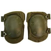 Enhance your protection with these military-style knee pads featuring a hard plastic shell, adjustable velcro straps, and inner padding for comfort. Must-have for combat scenarios 