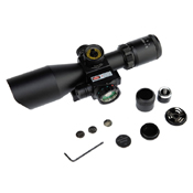 2.5-10x40 Dual Illuminated Mil-Dot Rifle Scope w/ Laser