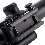 M6 4x25 Mil-Dot Rifle Scope w/ Red Laser