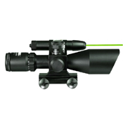 2.5-10x40 Dual Illuminated Mil-Dot Rifle Scope w/ Laser
