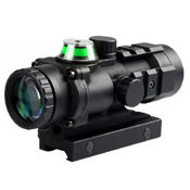 3x32 Fiber Optic Green Illuminated Prism Scope