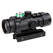 3x32 Fiber Optic Green Illuminated Prism Scope