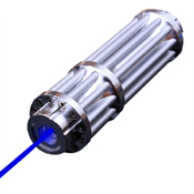 Silver Gatling Gun Laser - Blue
