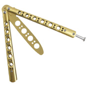 Enhance your skills risk-free with the Gear Stock Butterfly Knife Trainer. Dull blade, realistic weight, and safe design for effective training. Available at ReplicaAirguns.ca.