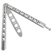 Enhance your skills risk-free with the Gear Stock Butterfly Knife Trainer. Dull blade, realistic weight, and safe design for effective training. Available at ReplicaAirguns.ca.