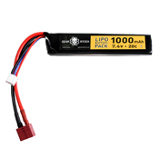 Deans Connector Stick LiPo Battery - 7.4V 1000mAh 