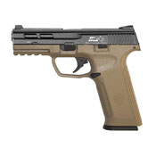 Explore the ICS BLE-XAE Gas Blowback Pistol - a lightweight, polymer-framed sidearm with ambidextrous controls. High-quality construction, realistic blowback action. Buy now! 