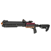 Explore the Jag Arms SPX2 Scattergun, a high-quality green gas pump-action airsoft shotgun with realistic features. Buy now at ReplicaAirguns.ca.
