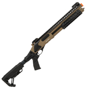 Explore the Jag Arms SPX2 Scattergun, a high-quality green gas pump-action airsoft shotgun with realistic features. Buy now at ReplicaAirguns.ca.