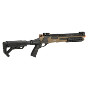 Explore the Jag Arms SPX2 Scattergun, a high-quality green gas pump-action airsoft shotgun with realistic features. Buy now at ReplicaAirguns.ca.