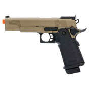 Gas Blow Back Pistol JAG Arms GM4 Black Slide with Tan Frame