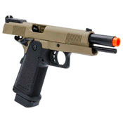 Gas Blow Back Pistol JAG Arms GM4 Black Slide with Tan Frame