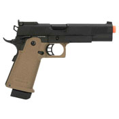 Gas Blow Back Pistol JAG Arms GM4 Black Slide with Tan Frame