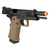 Gas Blow Back Pistol JAG Arms GM4 Black Slide with Tan Frame