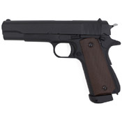 Immerse yourself in the realism of the KJ Works M1911 Full Metal Blowback Airsoft Pistol. Crafted with precision, this 6mm airsoft pistol replicates the iconic Colt 1911 A1, offering a short, crisp, single-action trigger and robust blowback operation